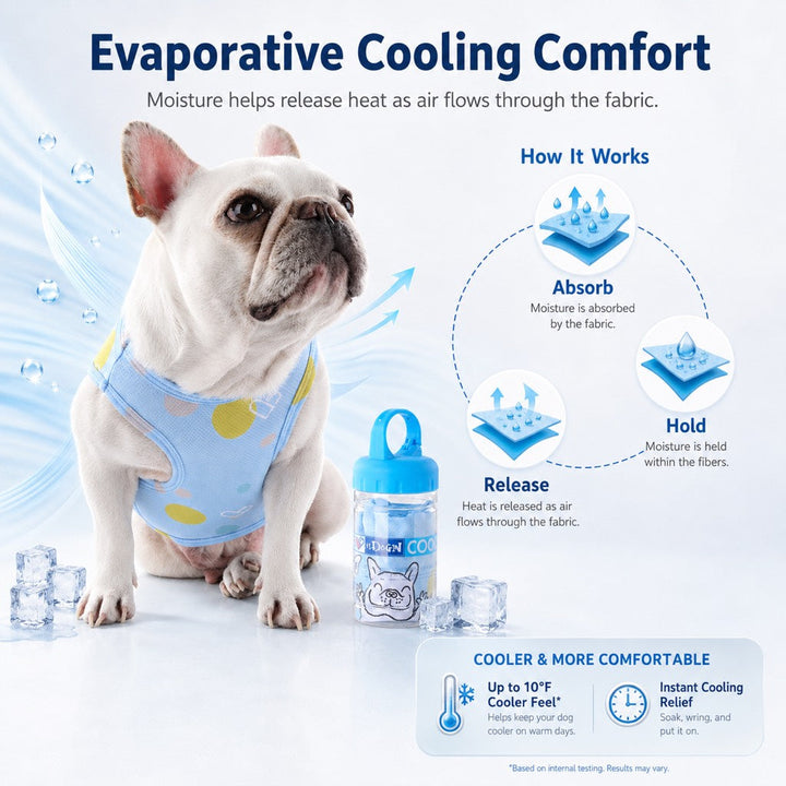 Kalliroi | French Bulldog Cooling Vest for Hot Summer Walks - image 5