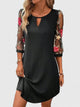 Tamsin | Women's Evening Midi Dress with Round Neck and Short Sleeves - image 2