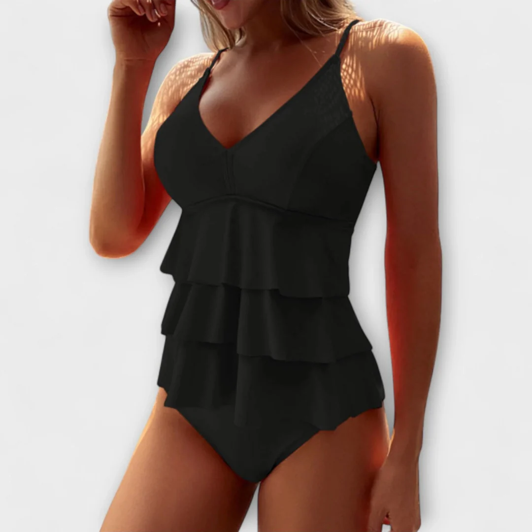 Jacinthe | Women's Ruffled Tankini Set - image 4