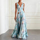 Anabel | Women's Sleeveless Chiffon Wrap Maxi Dress with Deep V-Neck - image 1