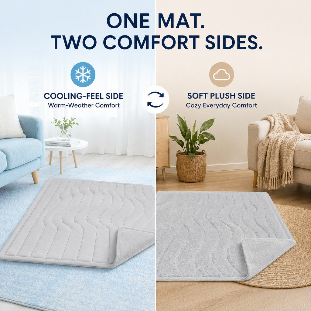 Maecia | Reversible All-Season Cooling-Feel Pet Mat for Dogs & Cats - image 4