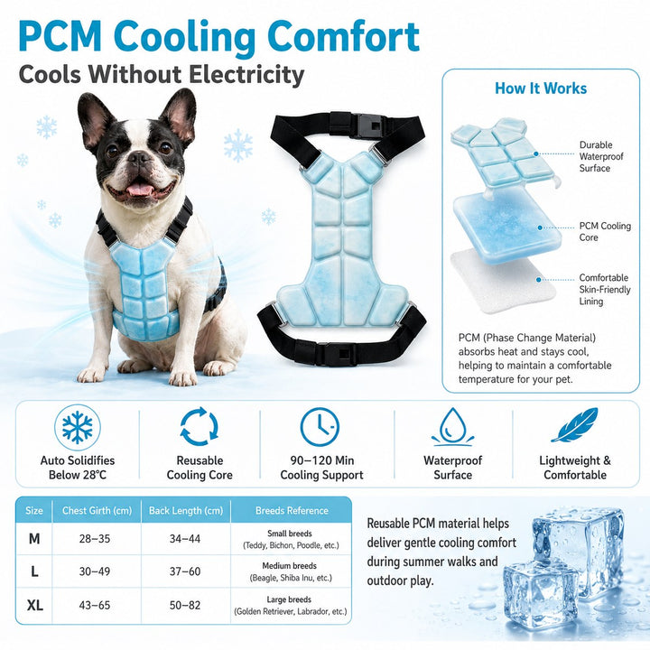 Alder | Reusable PCM Pet Cooling Vest for Summer Walks & Outdoor Play - image 2
