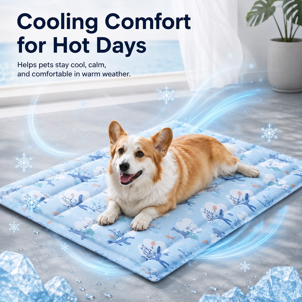 Theoni | Cooling Gel Pet Mat for Hot Days at Home, Crates & Travel - image 8