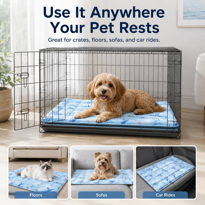 Theoni | Cooling Gel Pet Mat for Hot Days at Home, Crates & Travel - image 3
