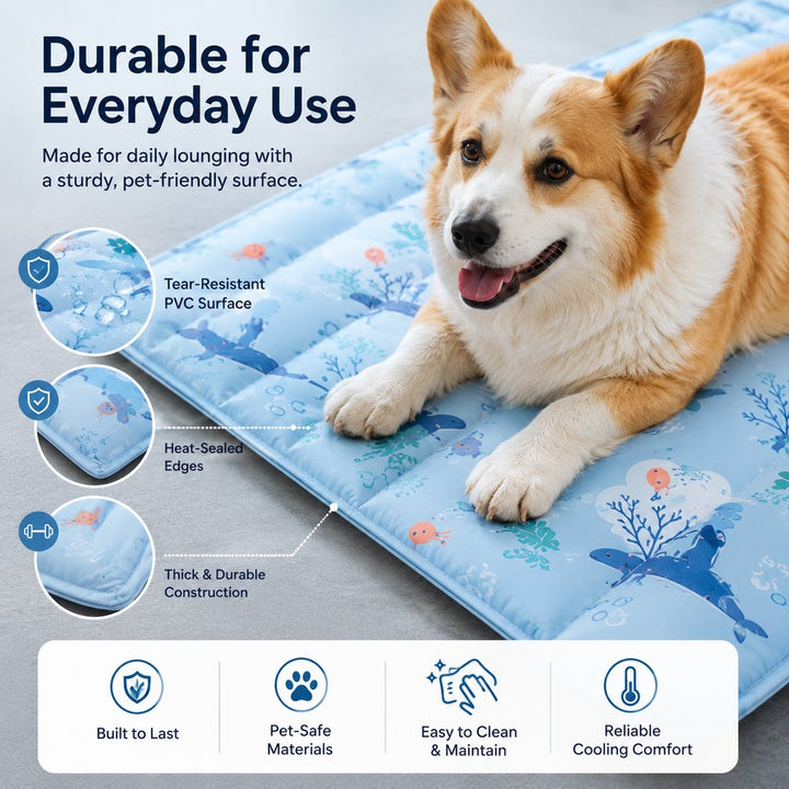 Theoni | Cooling Gel Pet Mat for Hot Days at Home, Crates & Travel - image 6