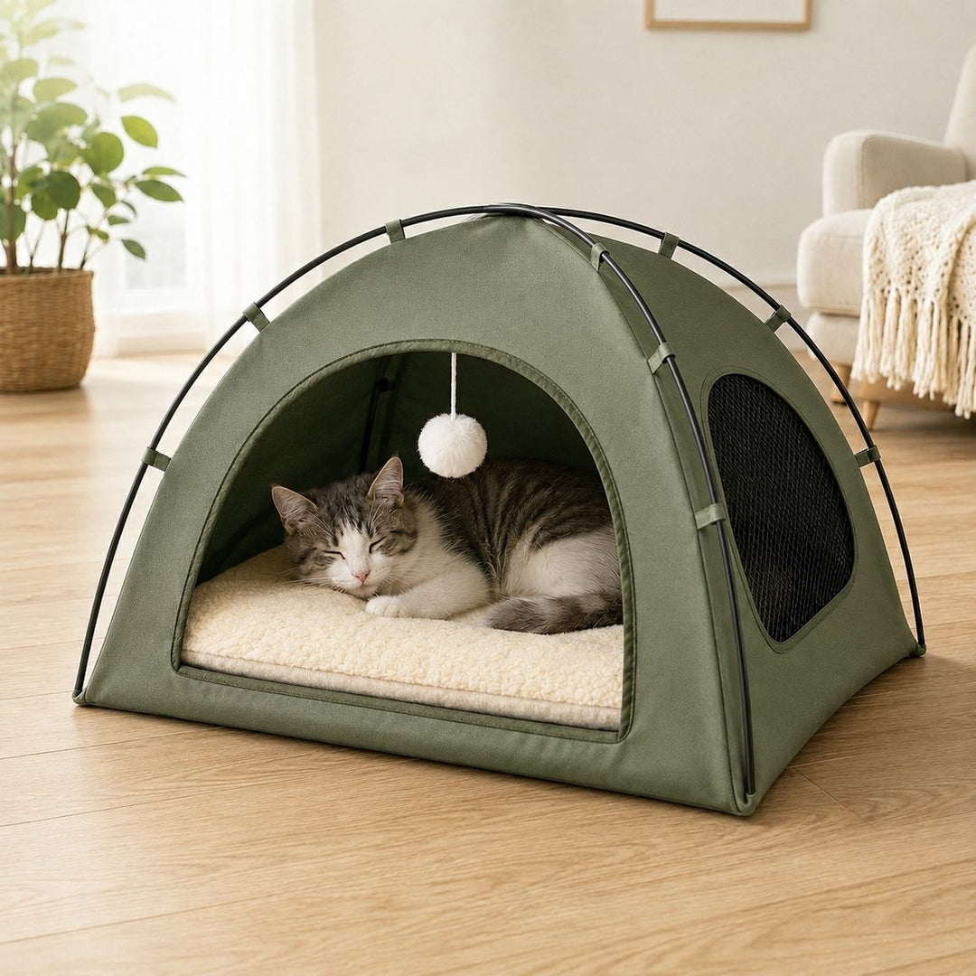 Frauke | Pet Tent Bed with Cooling Mat for Indoor Naps & Hot Weather - image 12