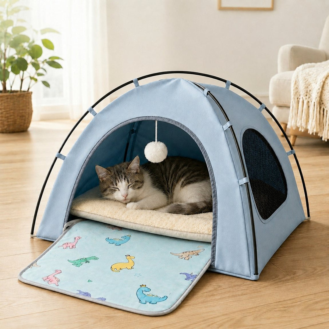 Frauke | Pet Tent Bed with Cooling Mat for Indoor Naps & Hot Weather - image 13