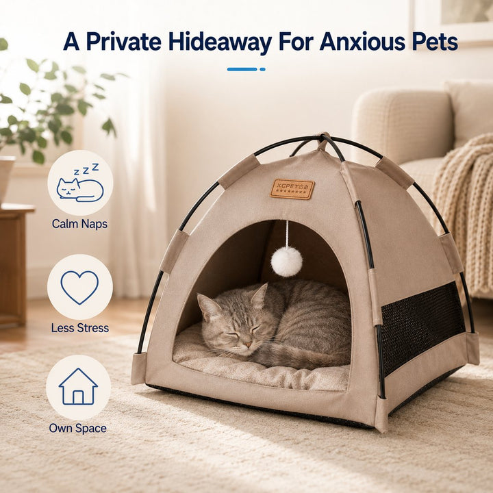 Frauke | Pet Tent Bed with Cooling Mat for Indoor Naps & Hot Weather - image 4
