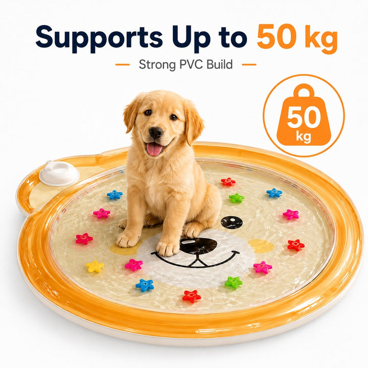 Imke | Pet Splash Water Mat for Cats & Dogs, Cooling Summer Play Pad for Bored Pets - image 6