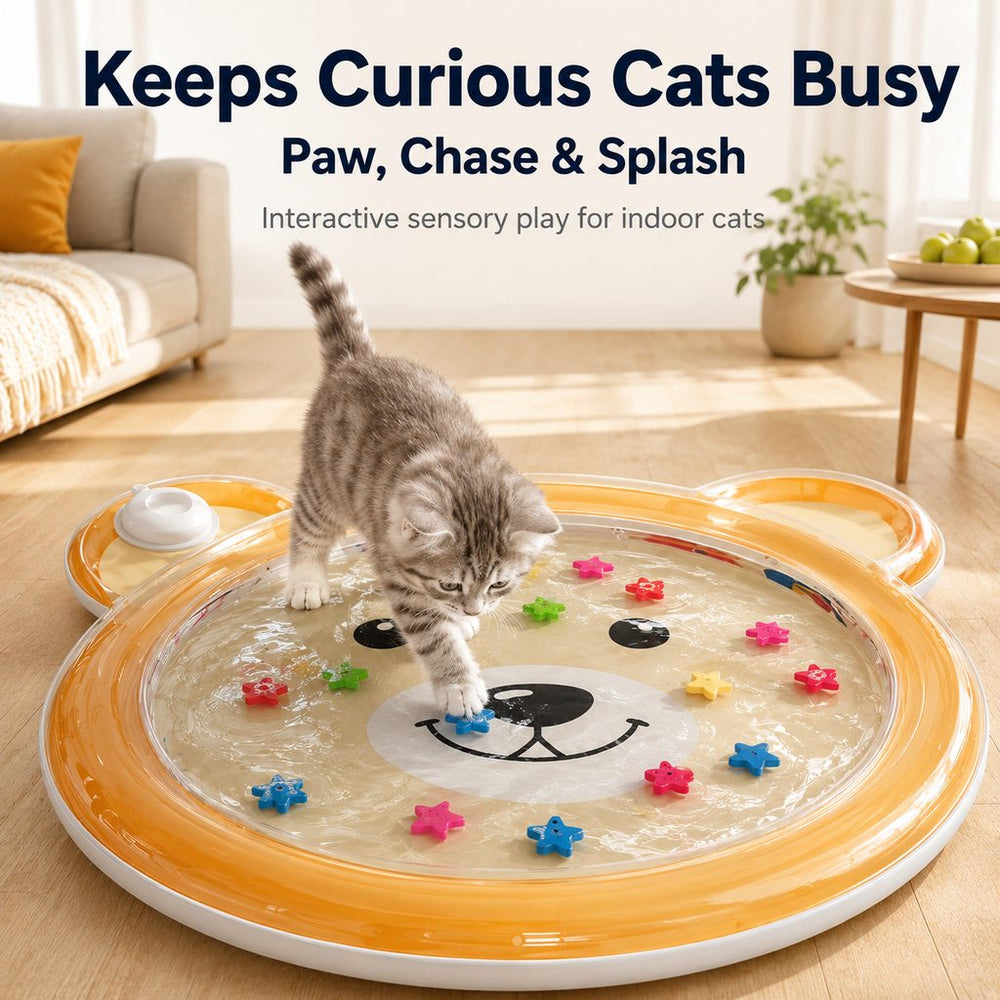 Imke | Pet Splash Water Mat for Cats & Dogs, Cooling Summer Play Pad for Bored Pets - image 2