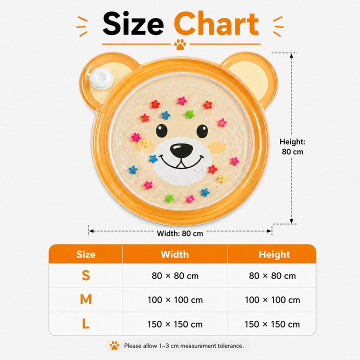 Imke | Pet Splash Water Mat for Cats & Dogs, Cooling Summer Play Pad for Bored Pets - image 9