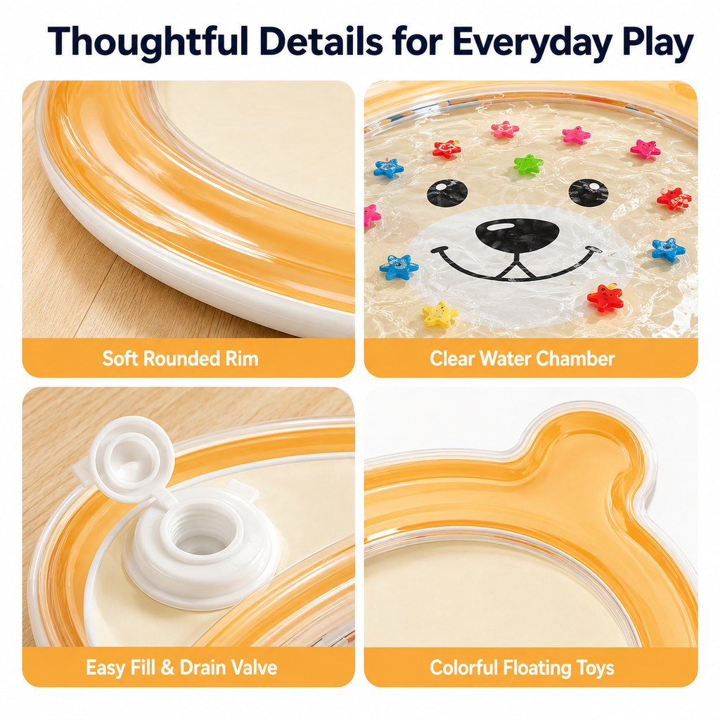 Imke | Pet Splash Water Mat for Cats & Dogs, Cooling Summer Play Pad for Bored Pets - image 11