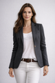 Rosamund | Women's Slim-Fit Blazer with Notch Lapels, Long Sleeves and Button Front - image 3