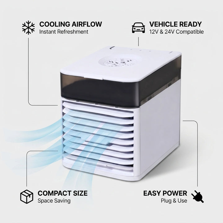 Roadchill | 12V/24V Portable Car Air Cooler