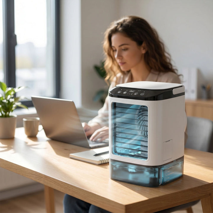 Mistral | Rechargeable Portable Evaporative Air Cooler with LED Light