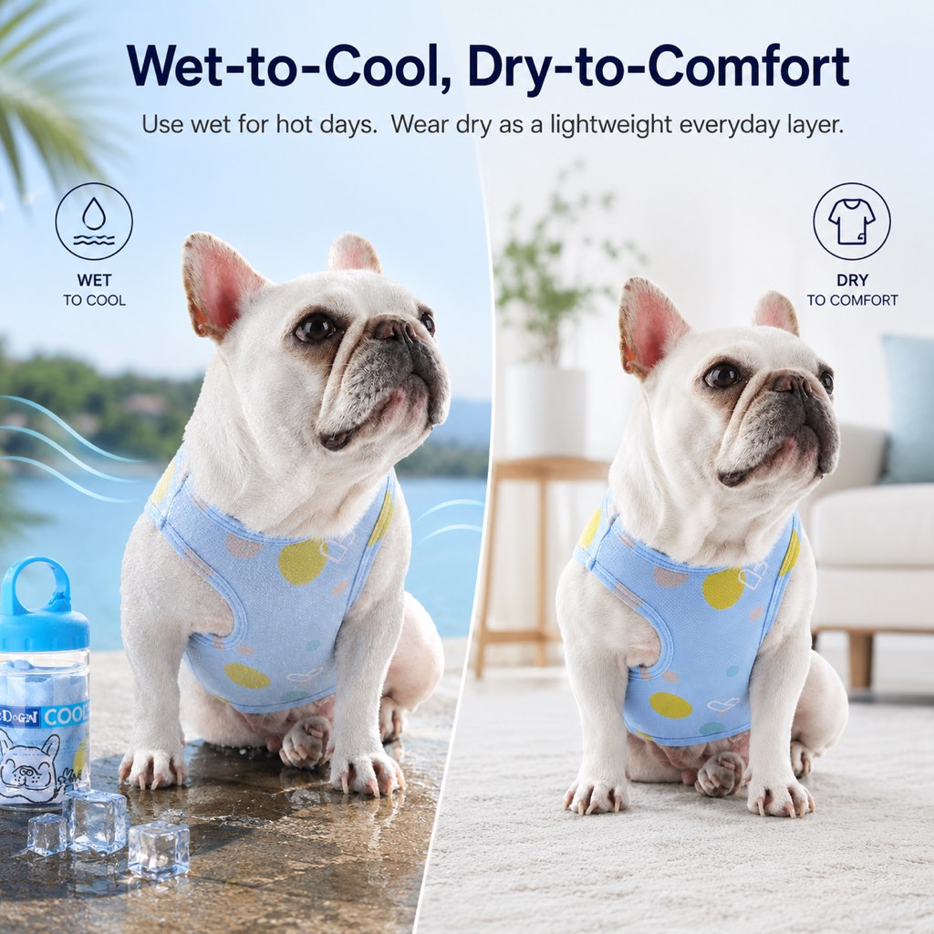 Kalliroi | French Bulldog Cooling Vest for Hot Summer Walks - image 3