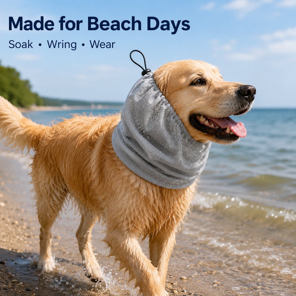 Dimitra | Water-Activated Dog Cooling Snood for Summer Walks - image 4