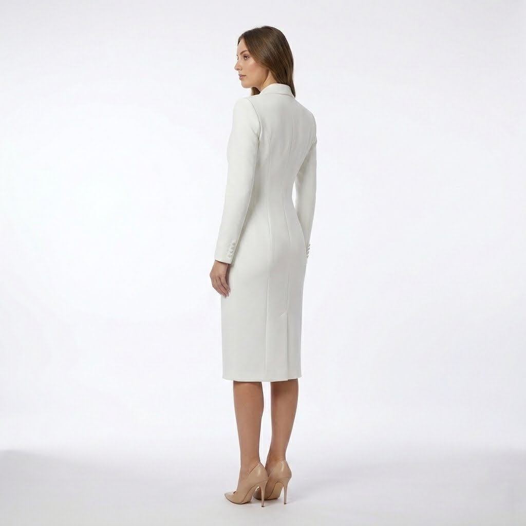 Ava | Women's Double-Breasted Tailored Midi Dress