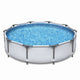 Sorrento | 10ft Round Frame Pool, 305cm Family Swimming Pool with Steel Frame, Above Ground Garden Pool - image 1