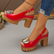 Cassia | Women's Elegant Peep-Toe Buckle Heeled Sandals