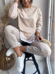 Hadley | Women's Two Piece Lounge Set Oversized Top Tapered Joggers