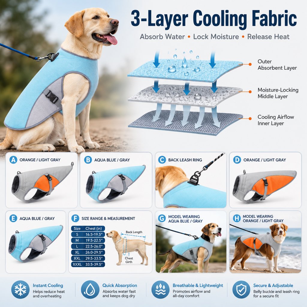 Vasiliki | Dog Cooling Vest for Summer Walks - image 4