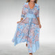 Mariela | Women's Bohemian Relaxed Maxi Dress with V-Neck and Short Sleeves - image 3