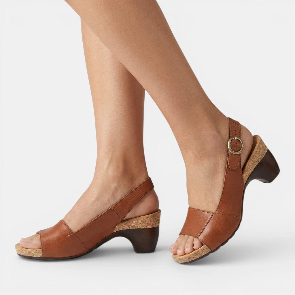 Tamara | Women's Peep-Toe Slingback Block Heel Sandals