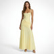 Laurine | Women's Ruched Square Neck Maxi Dress