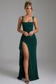 Odette | Women's Open-Back Bodycon Slip Maxi Dress with Leg Split