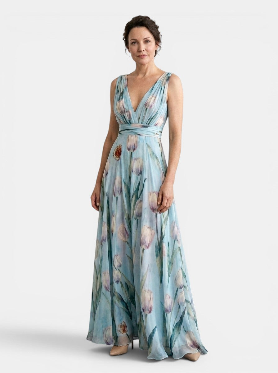 Florinda | Women's Floral Wrap Maxi Dress