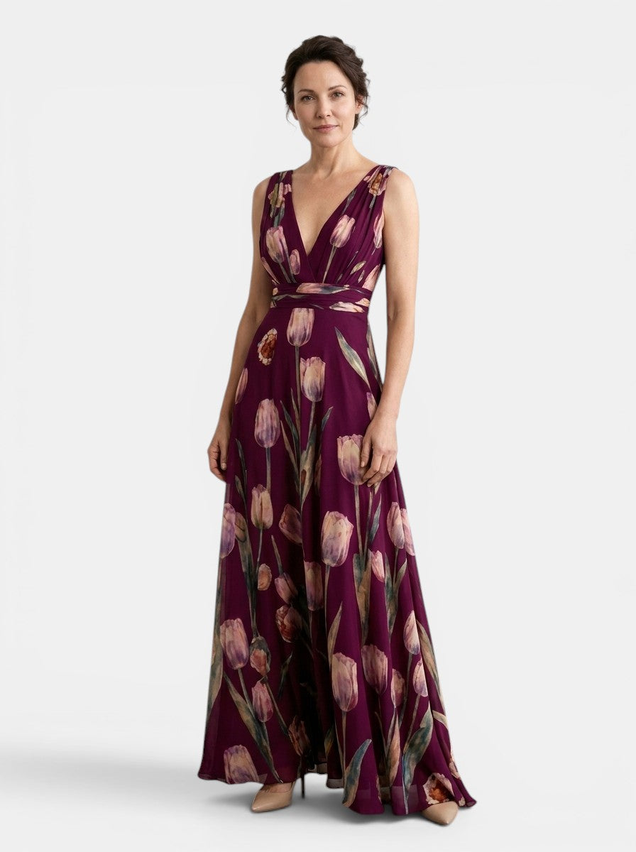 Florinda | Women's Floral Wrap Maxi Dress