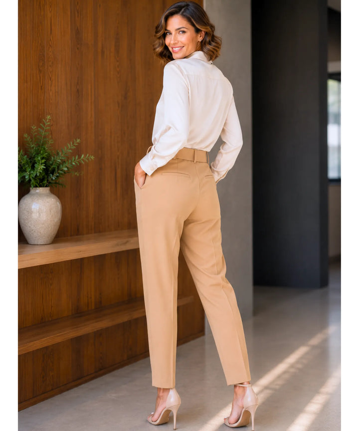 Maxine | Women's High Waisted Tailored Dress Pants
